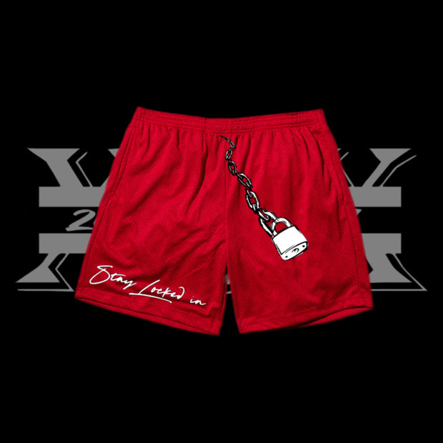 "Stay Locked In" shorts